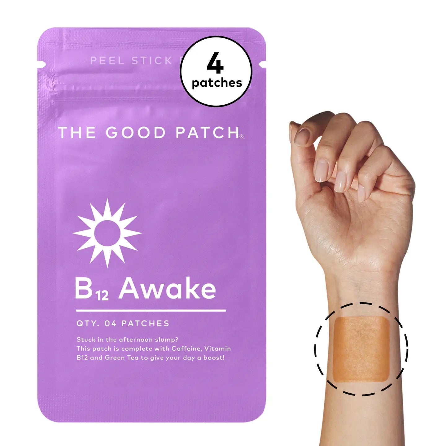 THE GOOD PATCH- B12 AWAKE PLANT-BASED WELLNESS PATCH