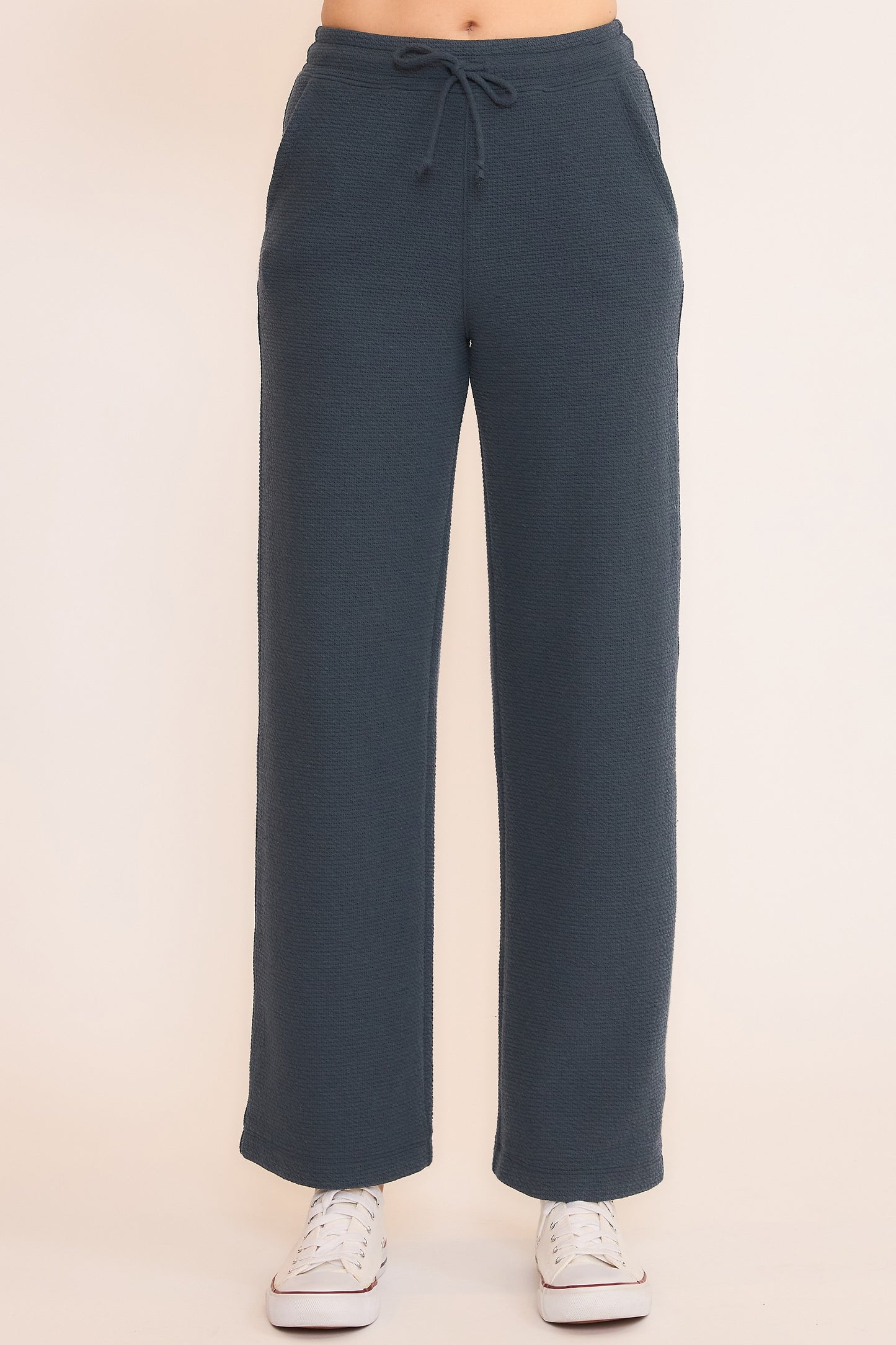 SEERSUCKER WIDE LEG PANT