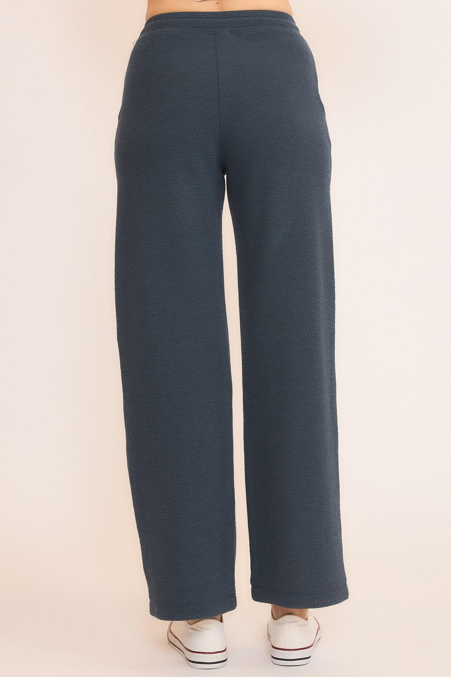 SEERSUCKER WIDE LEG PANT