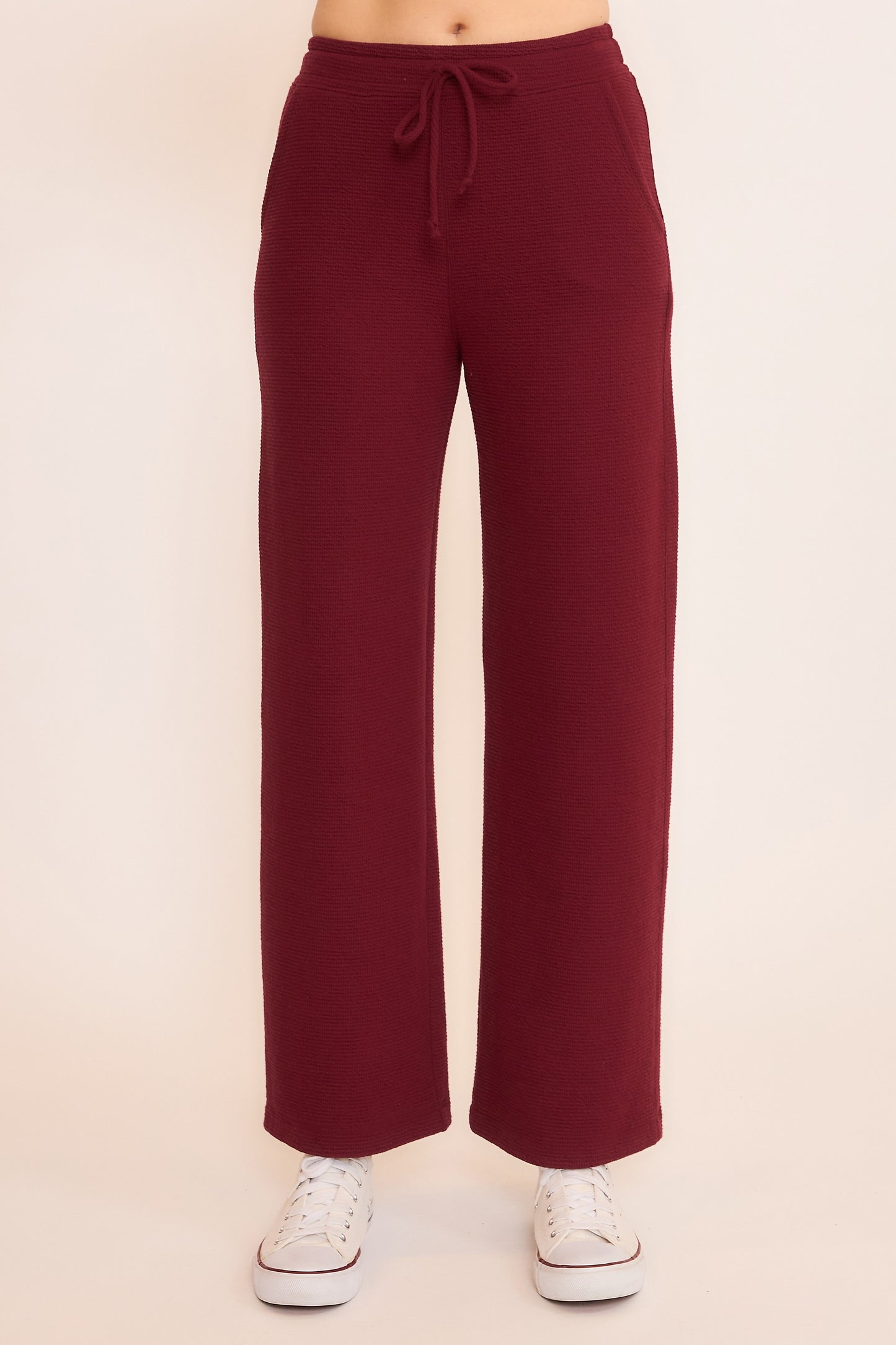 SEERSUCKER WIDE LEG PANT