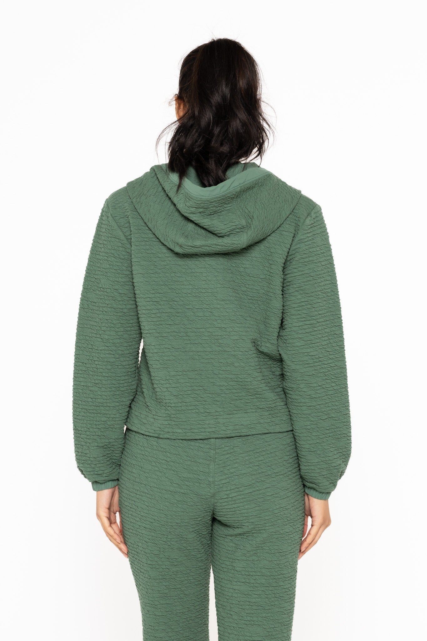 BASIL TEXTURED ZIP UP JACKET