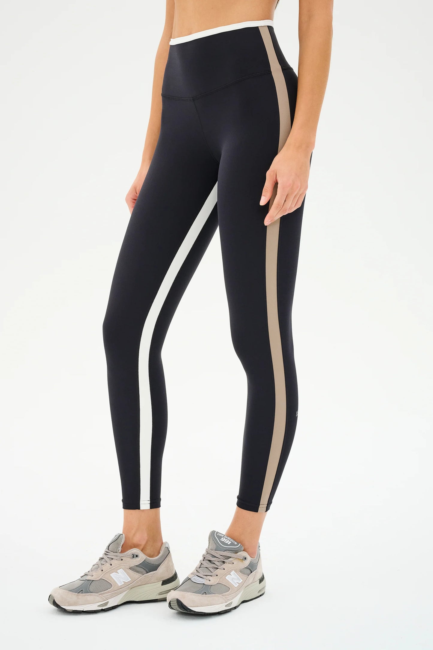 SPLITS59- SAM HIGH WAIST RIGOR 7/8 BLACK/LATTE