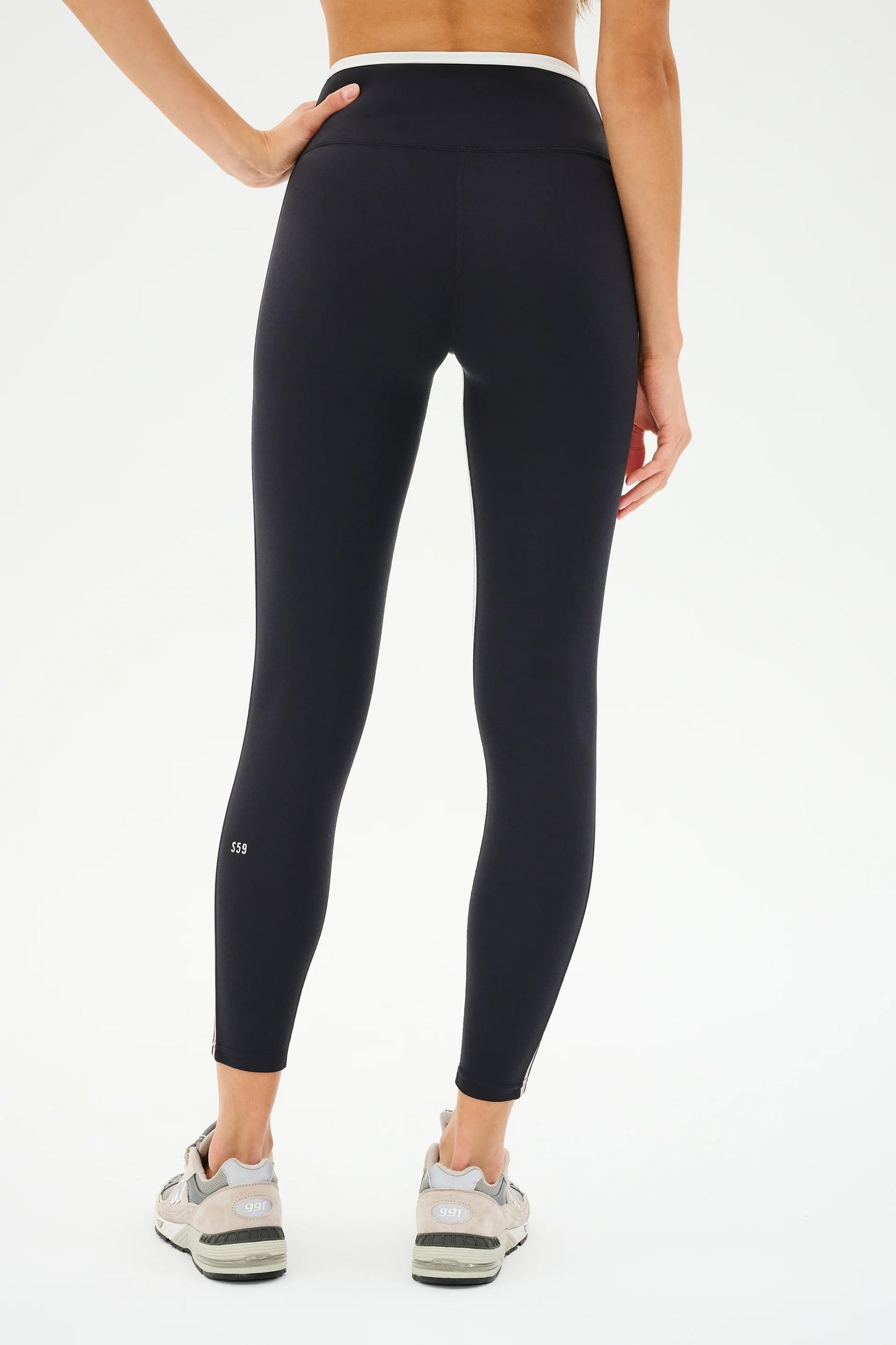 SPLITS59- SAM HIGH WAIST RIGOR 7/8 BLACK/LATTE