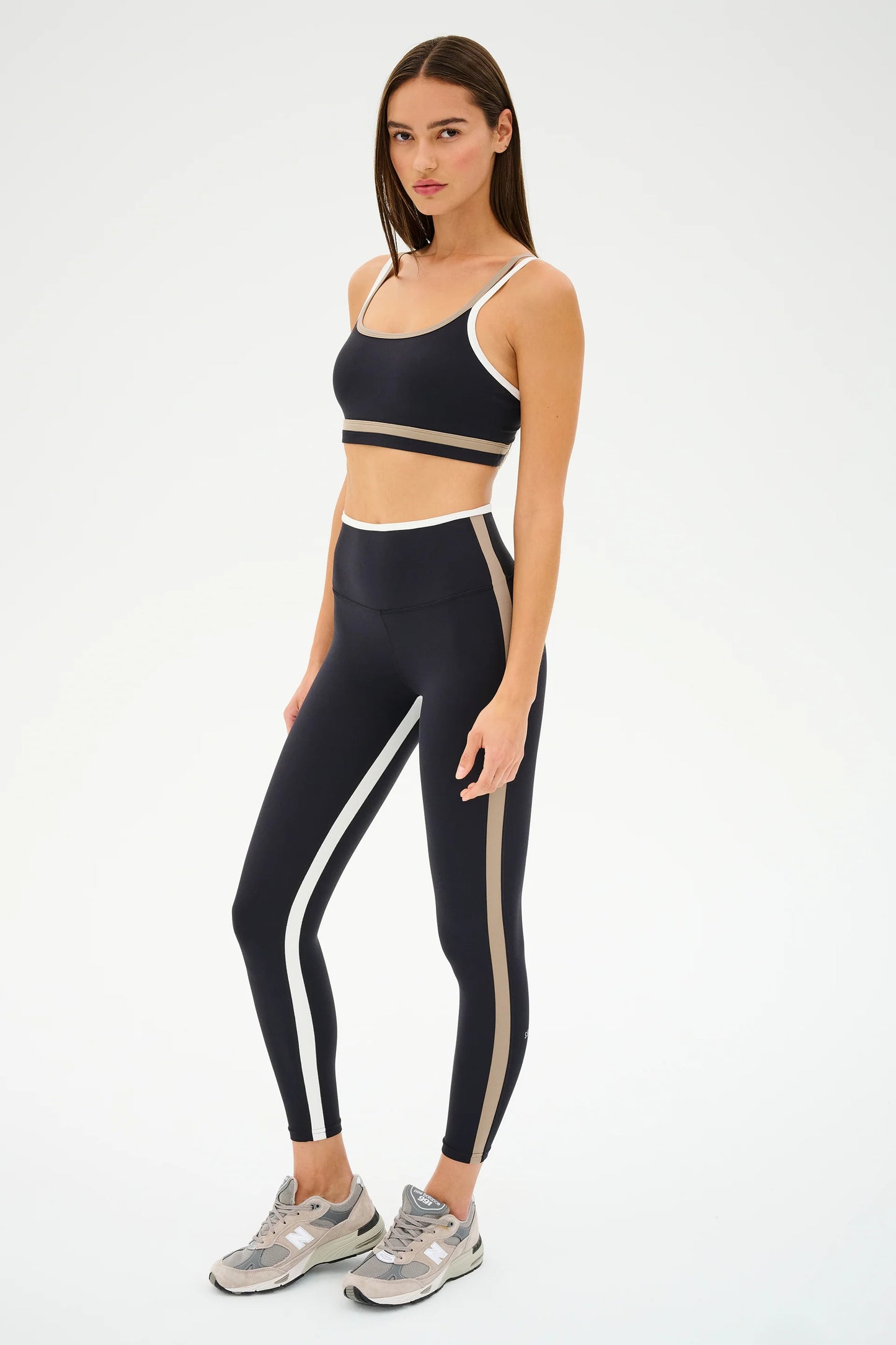 SPLITS59- SAM HIGH WAIST RIGOR 7/8 BLACK/LATTE