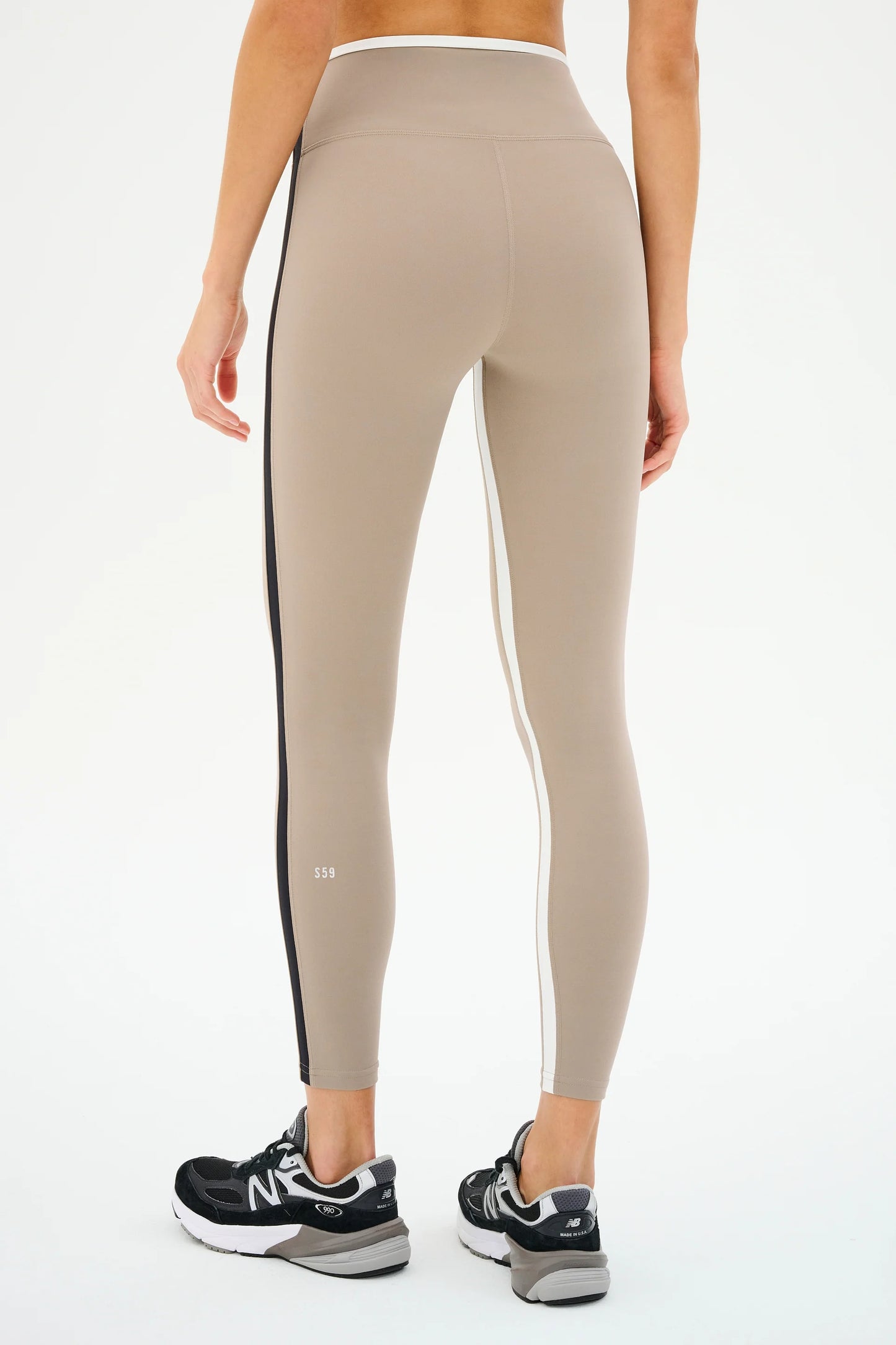 SPLITS59- SAM HIGH WAIST RIGOR 7/8 LATTE/BLACK