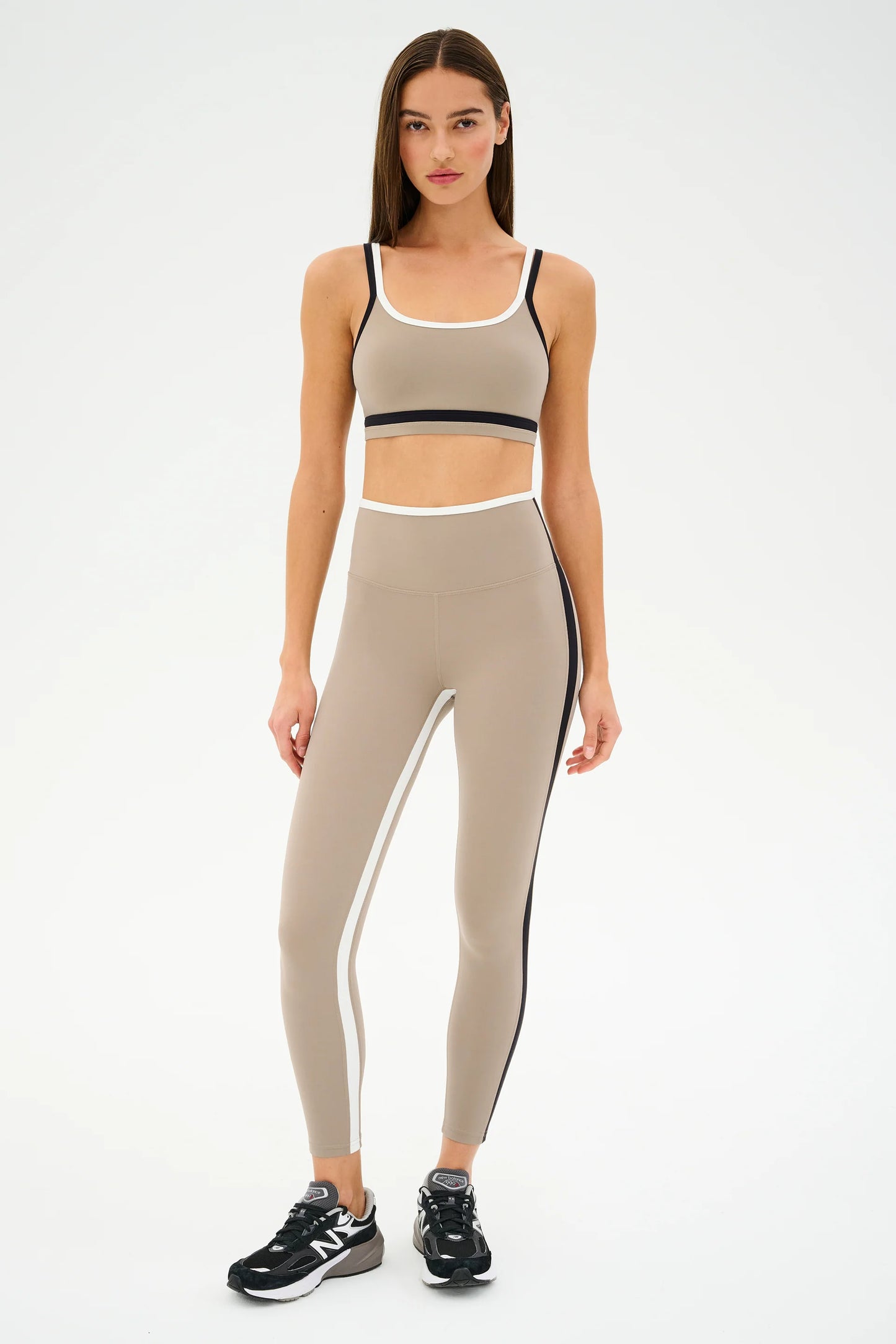 SPLITS59- SAM HIGH WAIST RIGOR 7/8 LATTE/BLACK