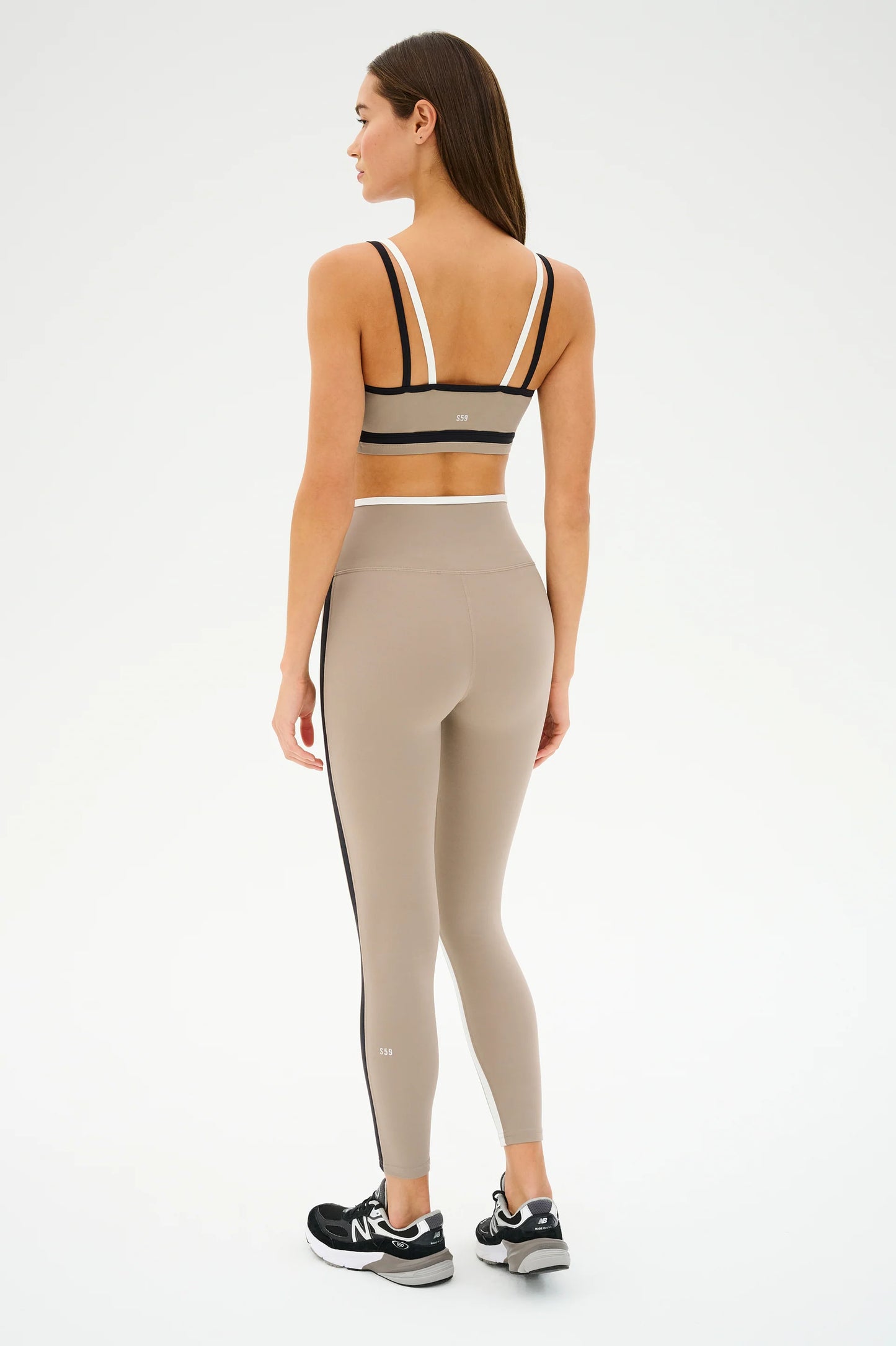 SPLITS59- SAM HIGH WAIST RIGOR 7/8 LATTE/BLACK