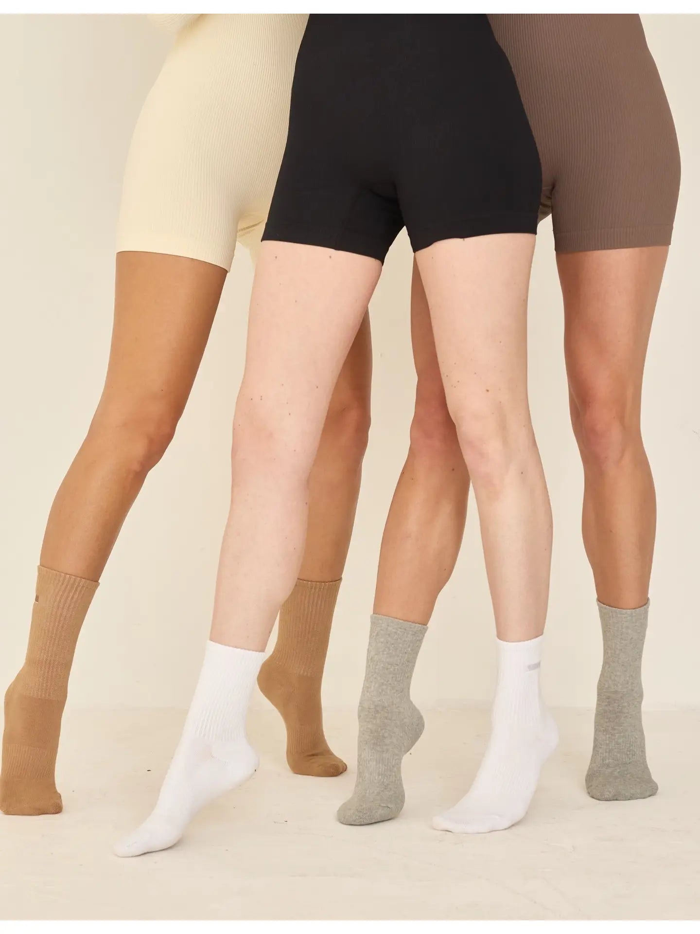 LUCKY HONEY- EVERYDAY CREW SOCK 3 PACK NEUTRAL