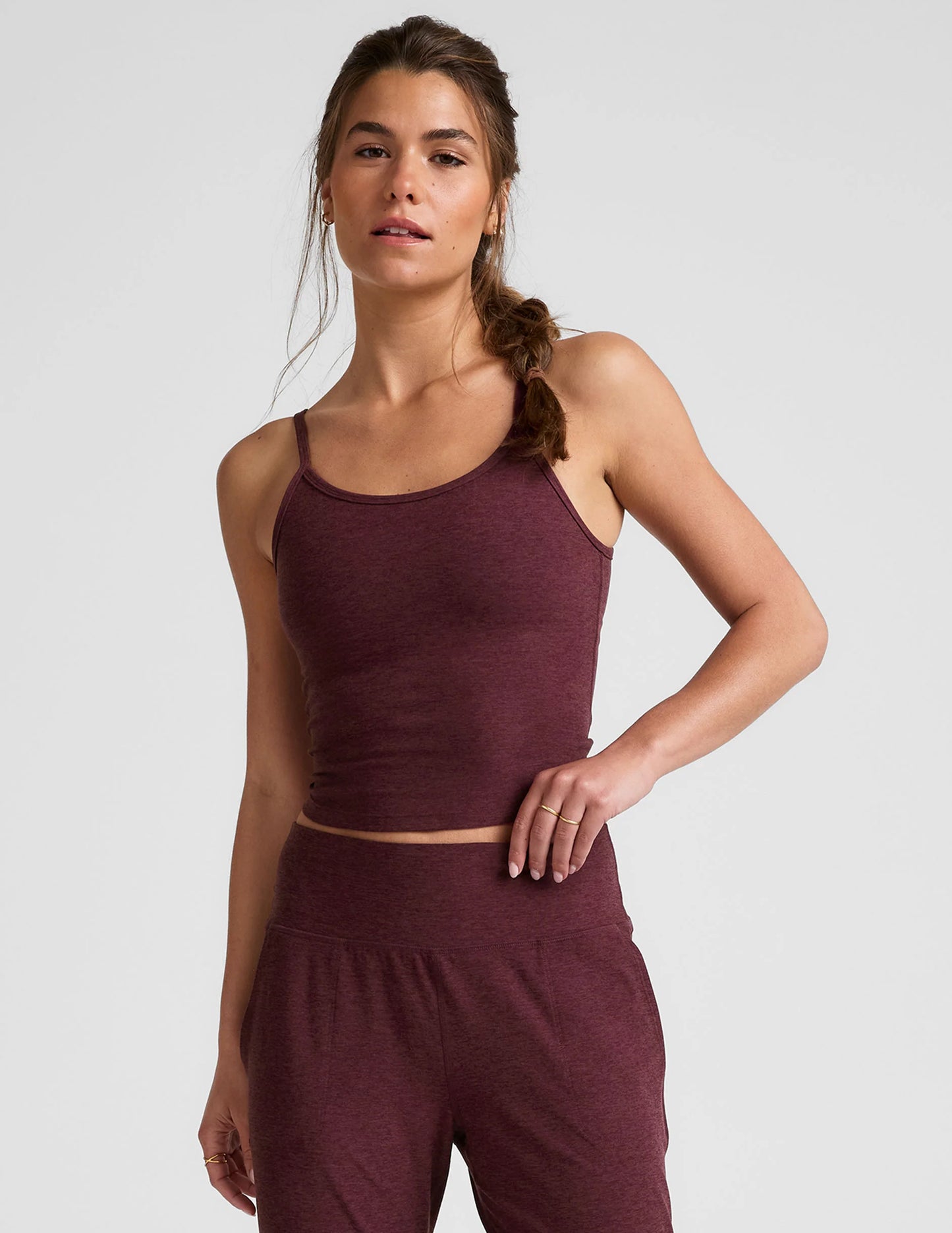 BEYOND YOGA- FOREVER TANK BURGUNDY
