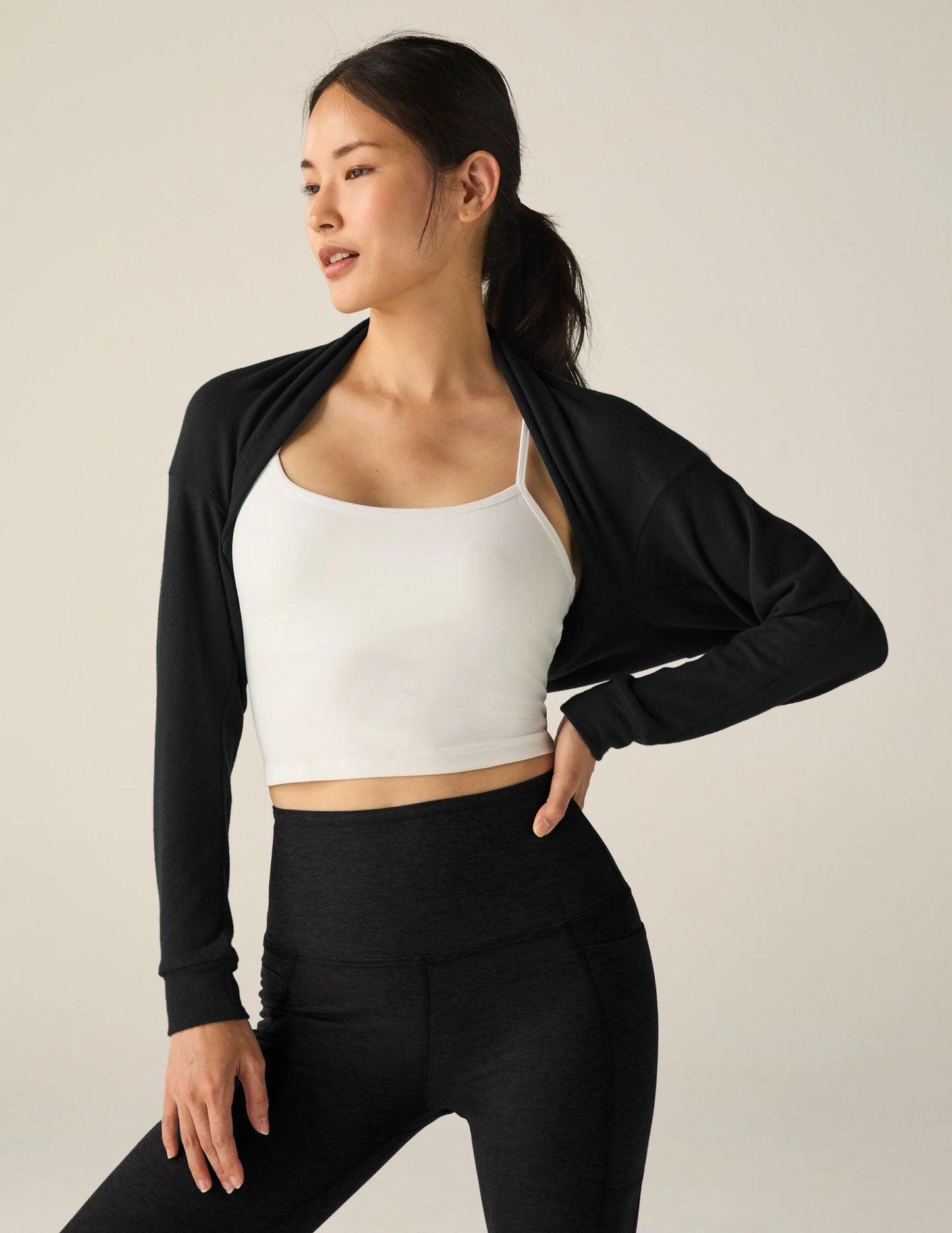 BEYOND YOGA- DUET 2-WAY CONVERTIBLE SHRUG