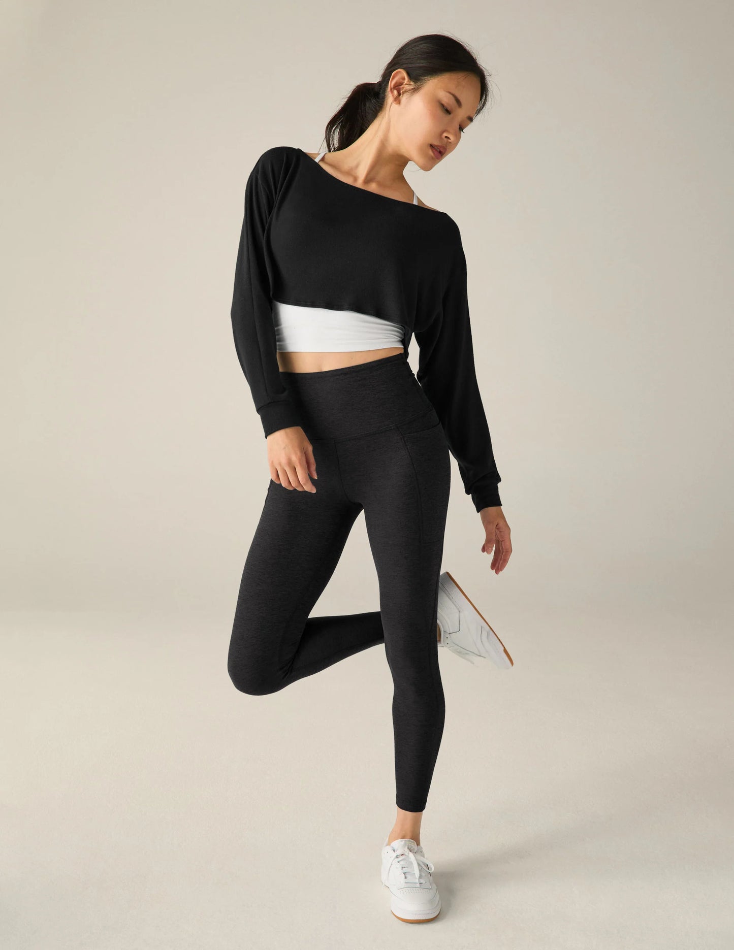 BEYOND YOGA- DUET 2-WAY CONVERTIBLE SHRUG