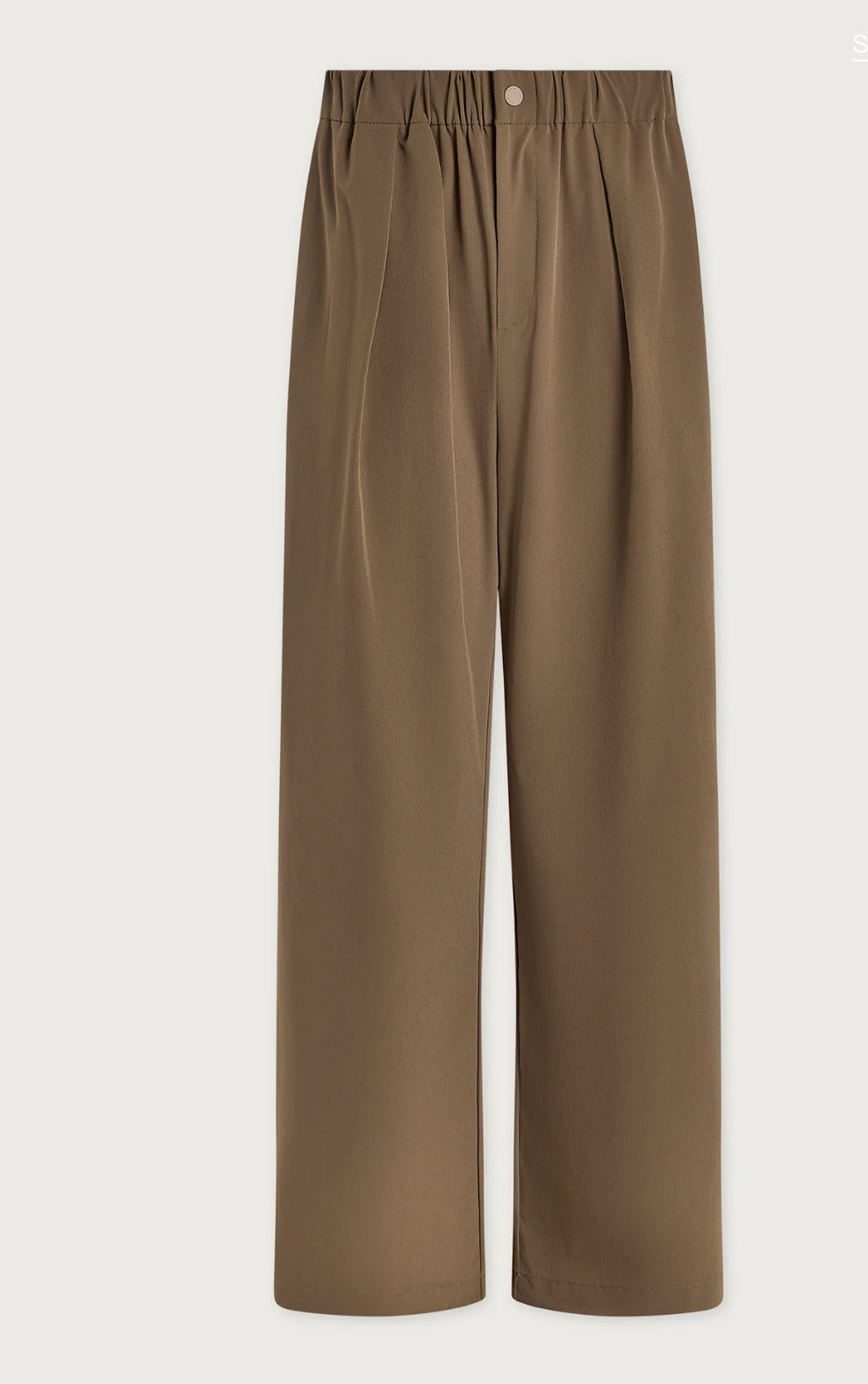 VARLEY- KAYSON WIDE LEG 29.5” TROUSER- TAUPE STONE