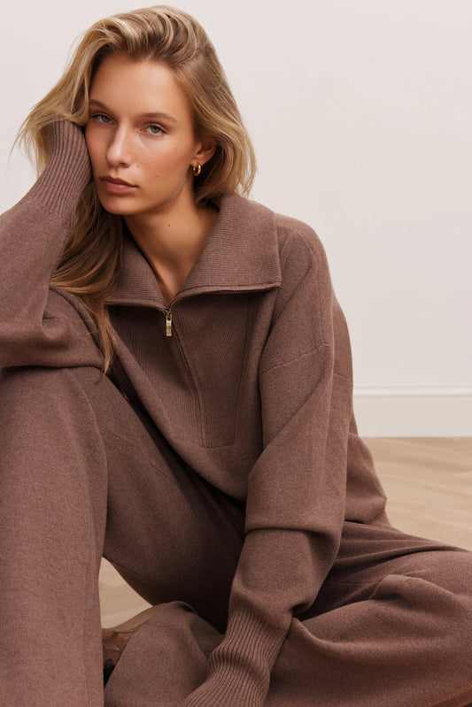LUNE ACTIVE- OLLY HALF-ZIP SWEATER