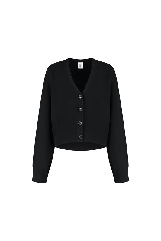 LUNE ACTIVE- OLLY CARDIGAN BLACK