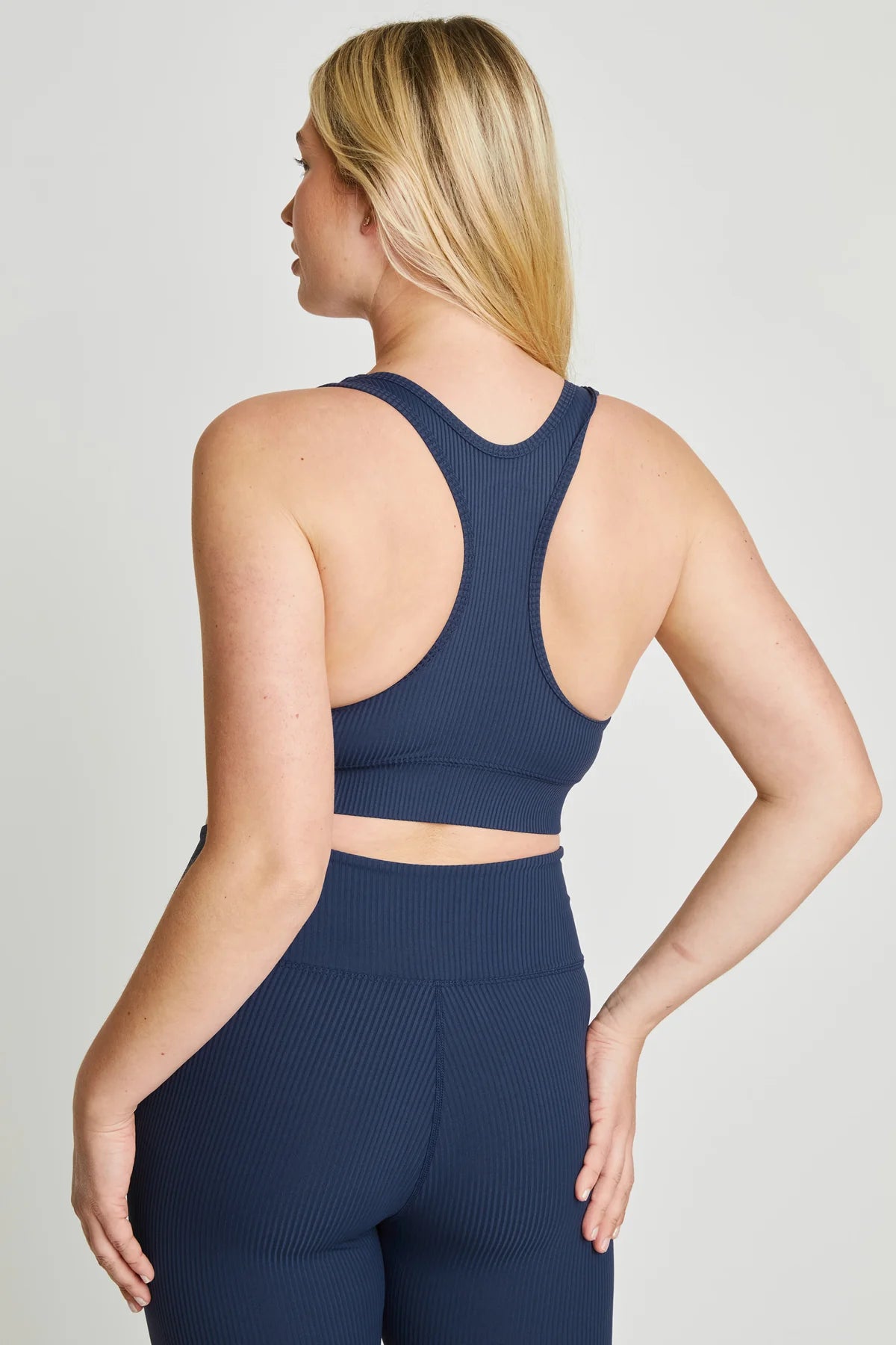 YEAR OF OURS- RIBBED V BRA NAVY
