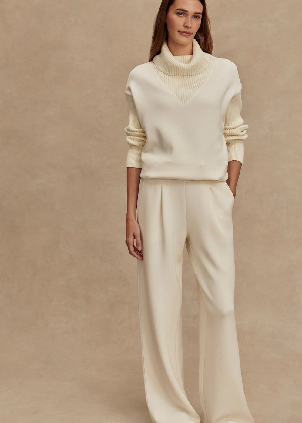 VARLEY- THE EXTRA WIDE LEG PANT 29.5” EGRET