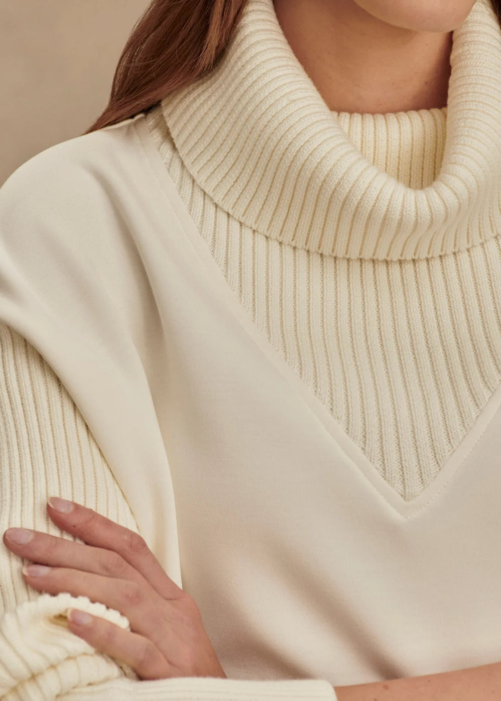 VARLEY- HANNAH COWL NECK SWEAT