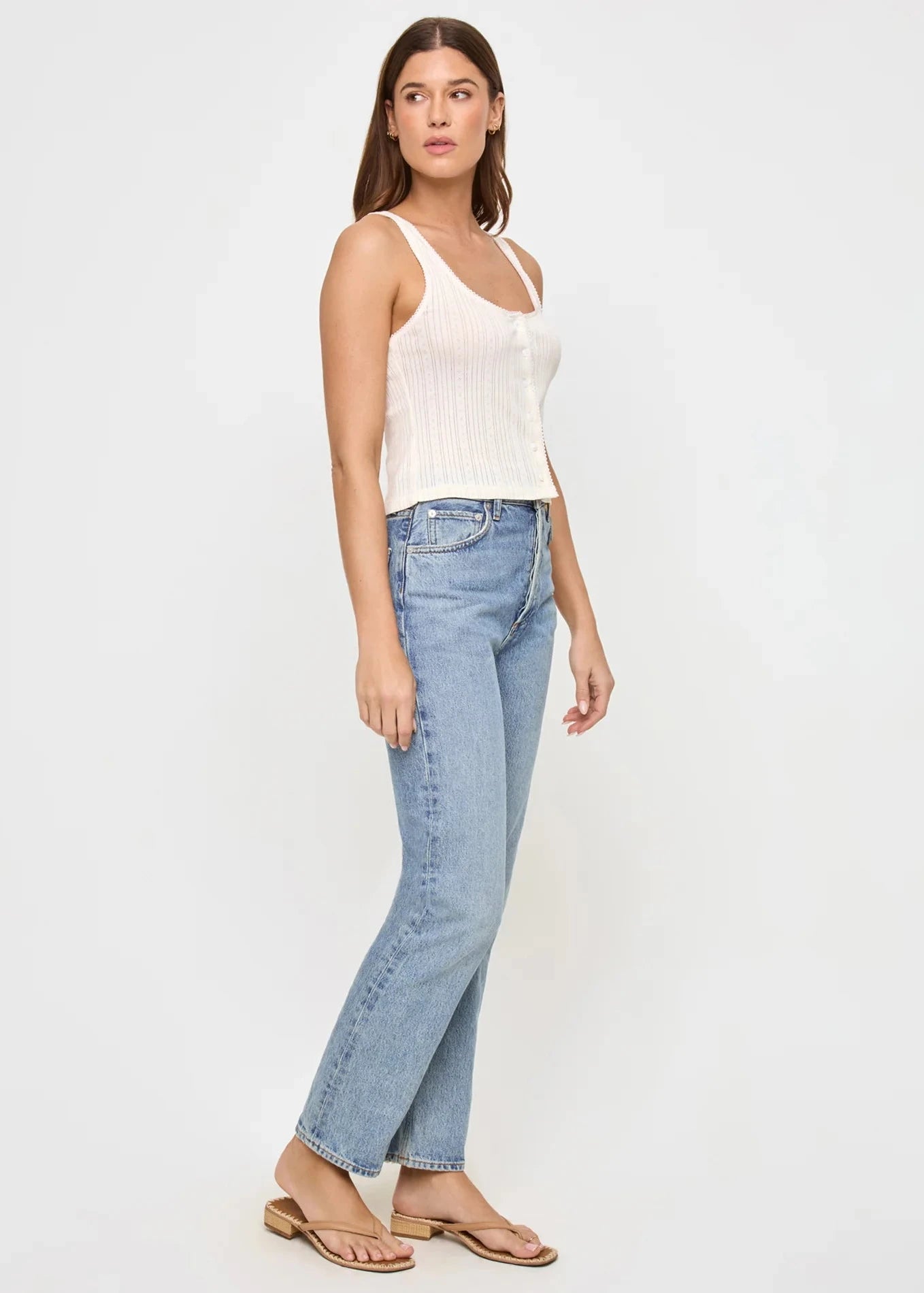 L SPACE- JEANIE POINTELLE TANK