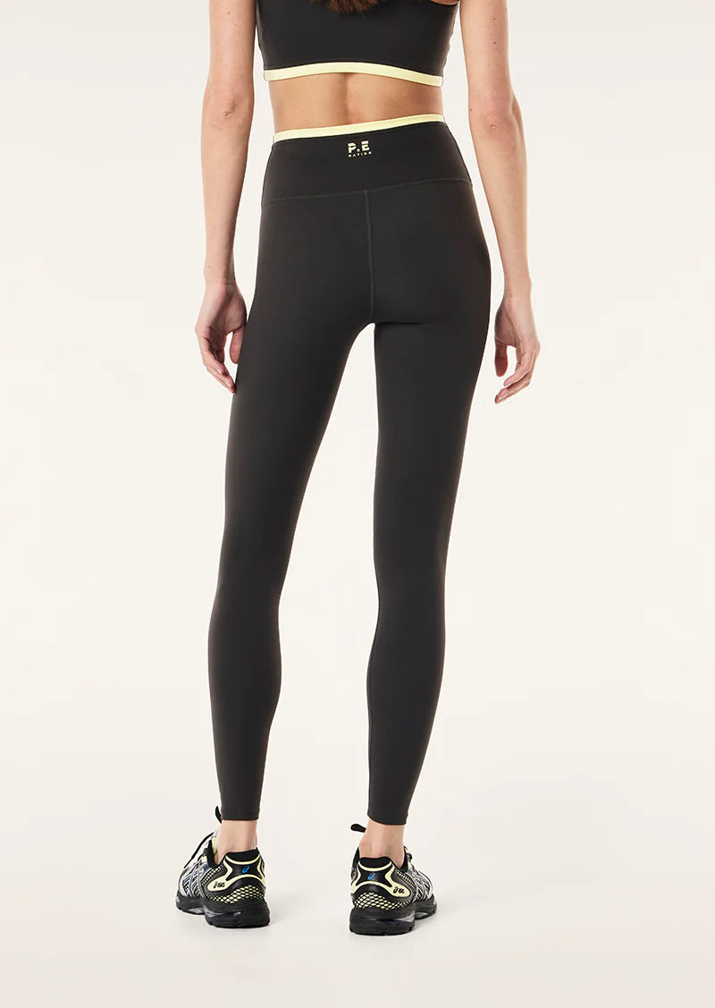 PE NATION- VITA LEGGING- SMOKESTONE/LEMONADE