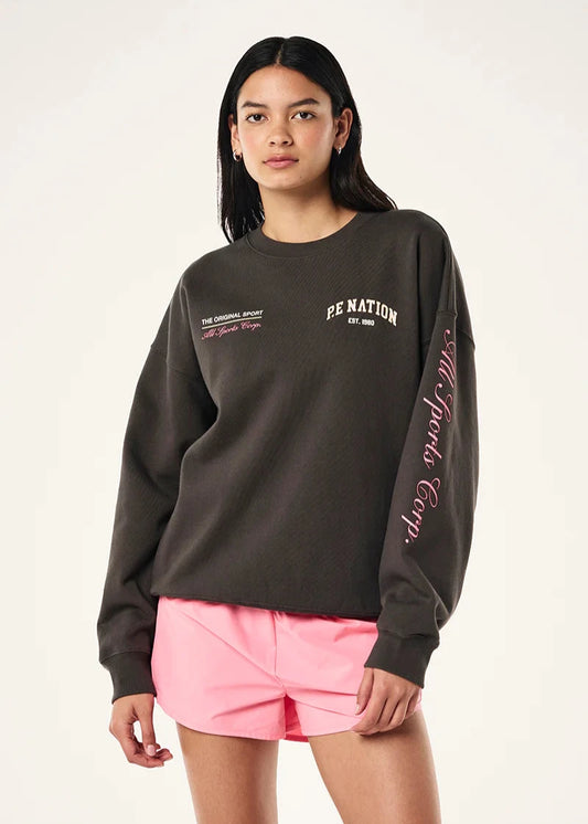 PE NATION- SMOKE SWEATSHIRT