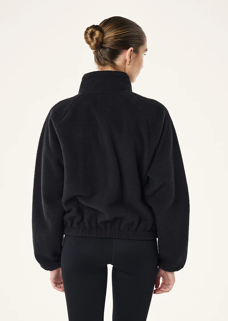 PE NATION- SHELTER SHERPA JACKET BLACK