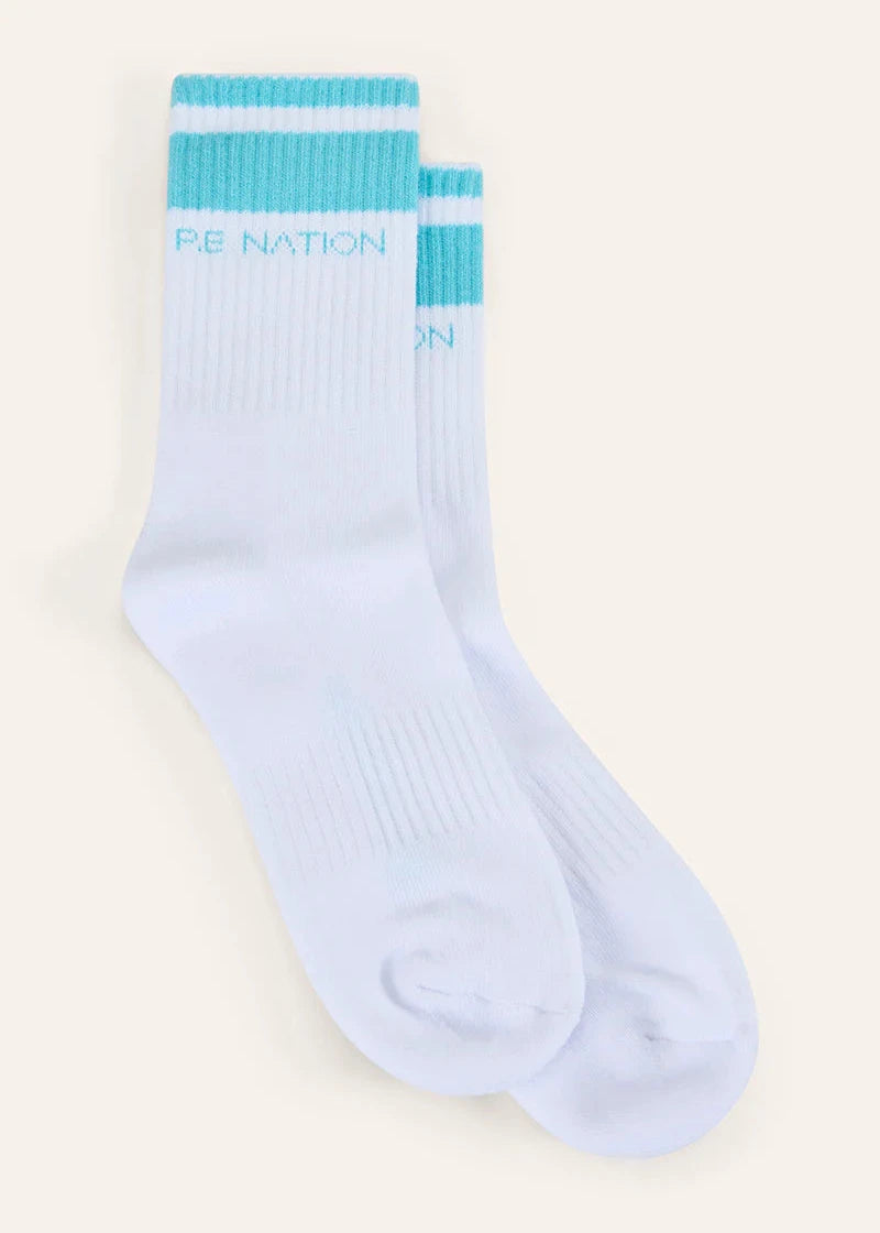 PE NATION- HOMAGE SOCK TURQUOISE