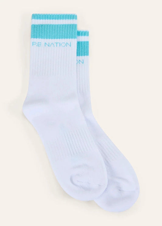PE NATION- HOMAGE SOCK TURQUOISE