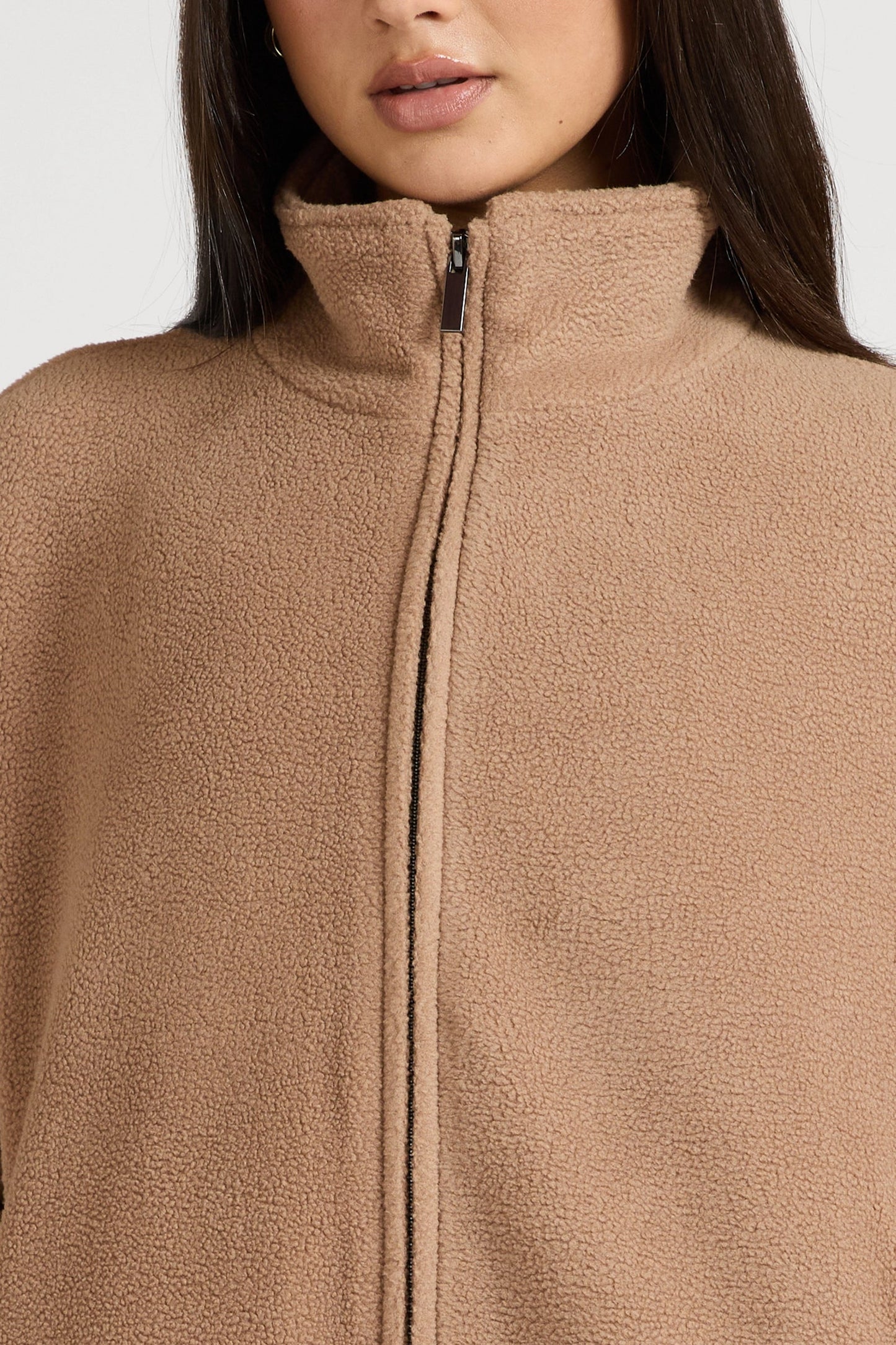 ALL FENIX- SOFT FLEECE ZIP JACKET HAZELNUT
