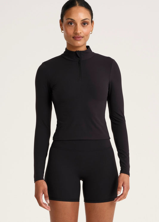 ALL FENIX- COULDCORE 1/4 ZIP LS BLACK