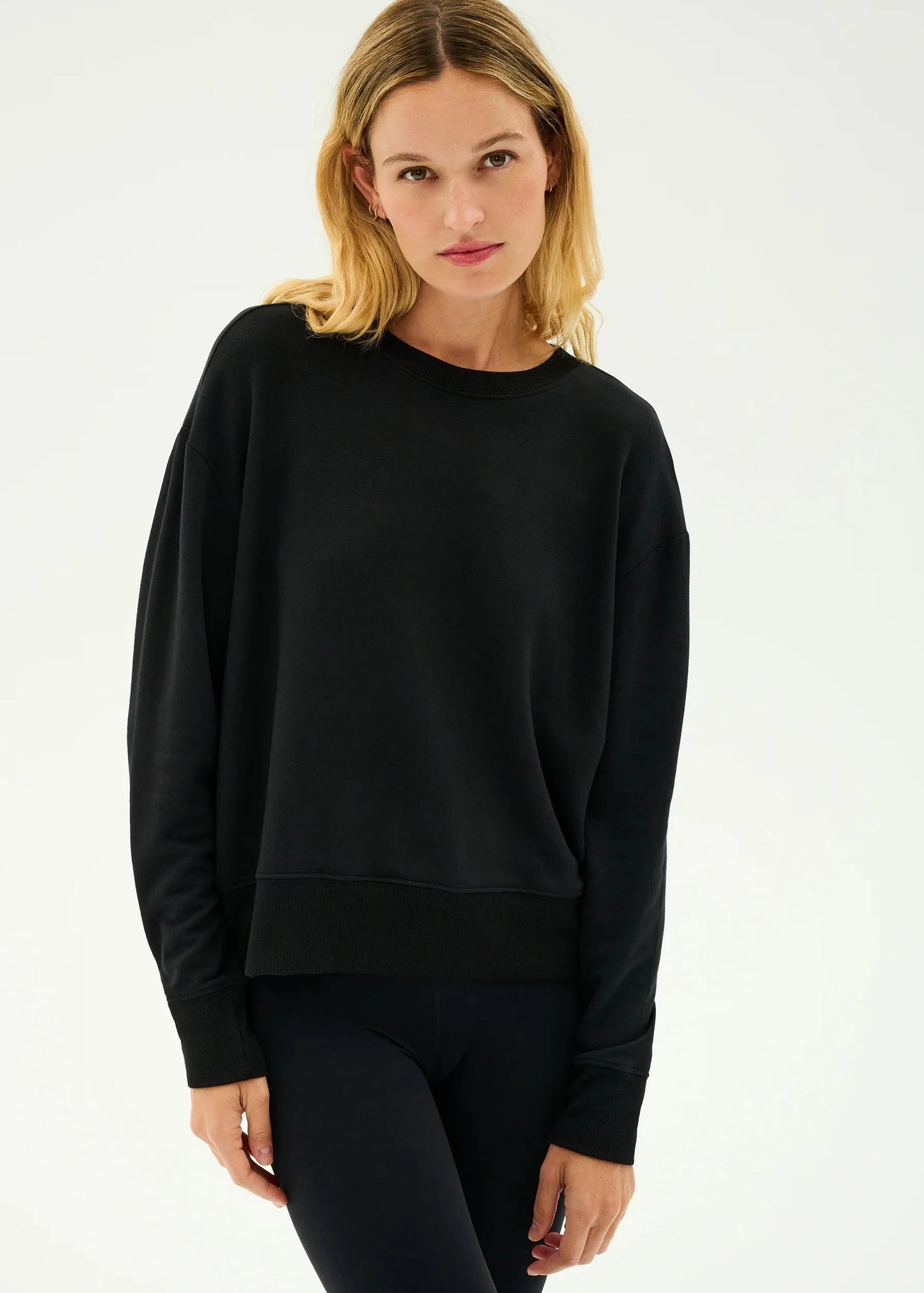 SPLITS59- SONJA FLEECE SWEATSHIRT- BLACK