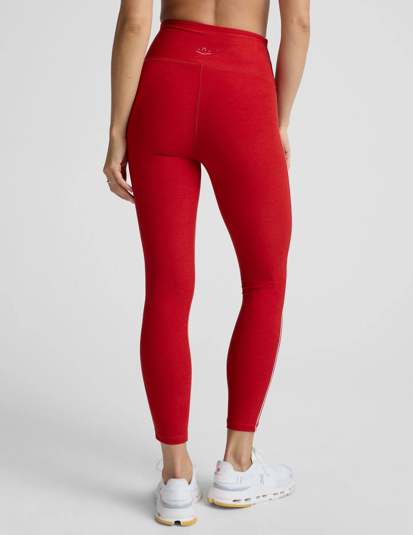 BEYOND YOGA- SPACEDYE READY MIDI LEGGING- HOLLY RED
