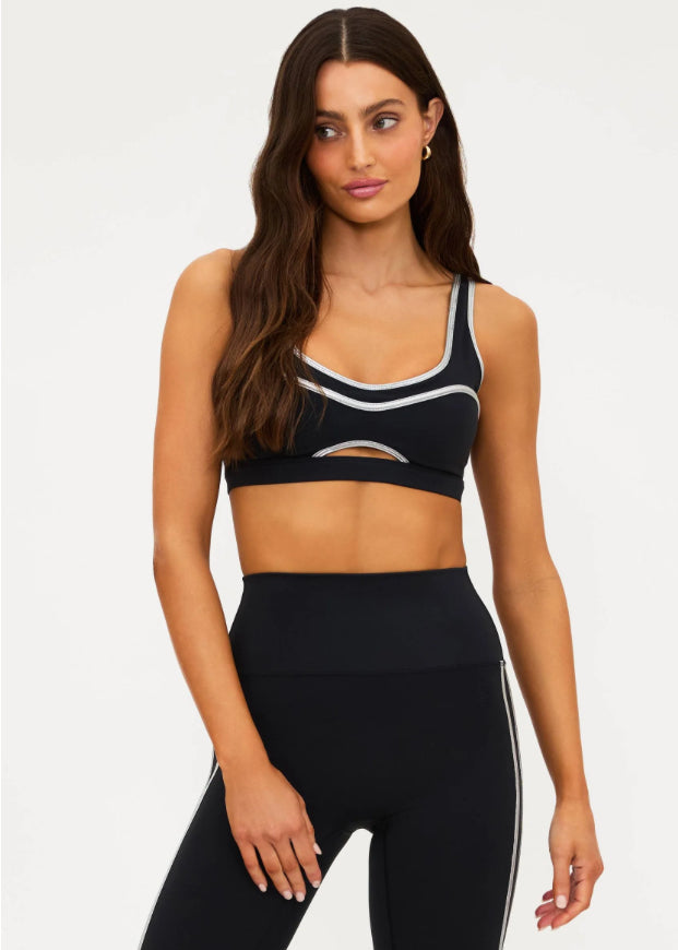 BEACH RIOT- MOXIE TOP- SILVER SHINE