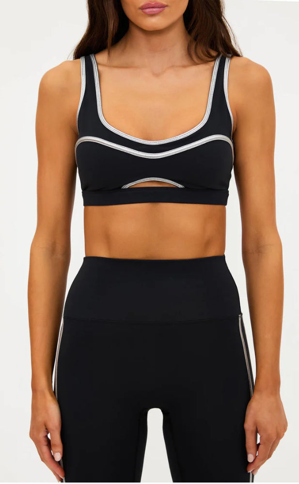 BEACH RIOT- MOXIE TOP- SILVER SHINE