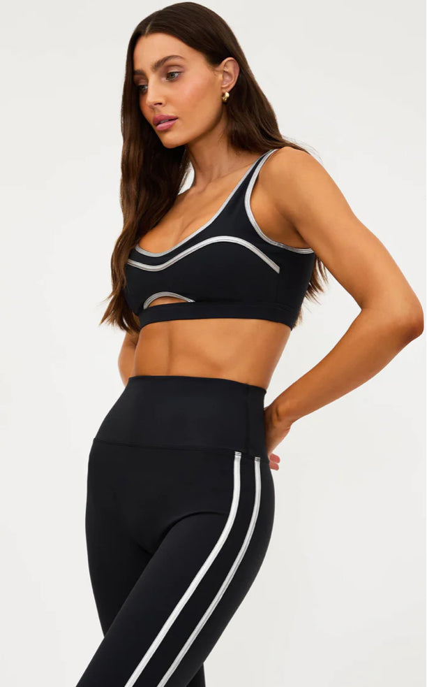 BEACH RIOT- NELLA LEGGING-  SILVER SHINE