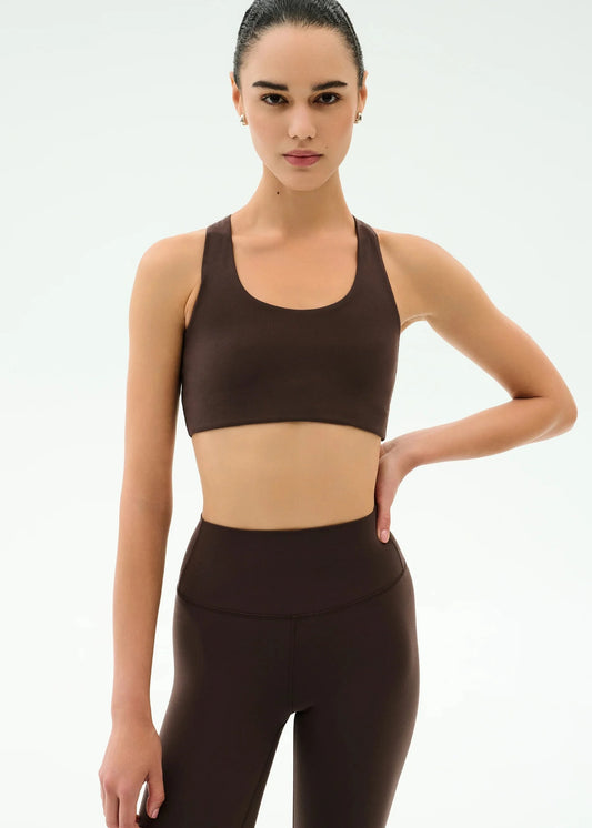 SPLITS59- SARA AIRWEIGHT BRA CHOCOLATE