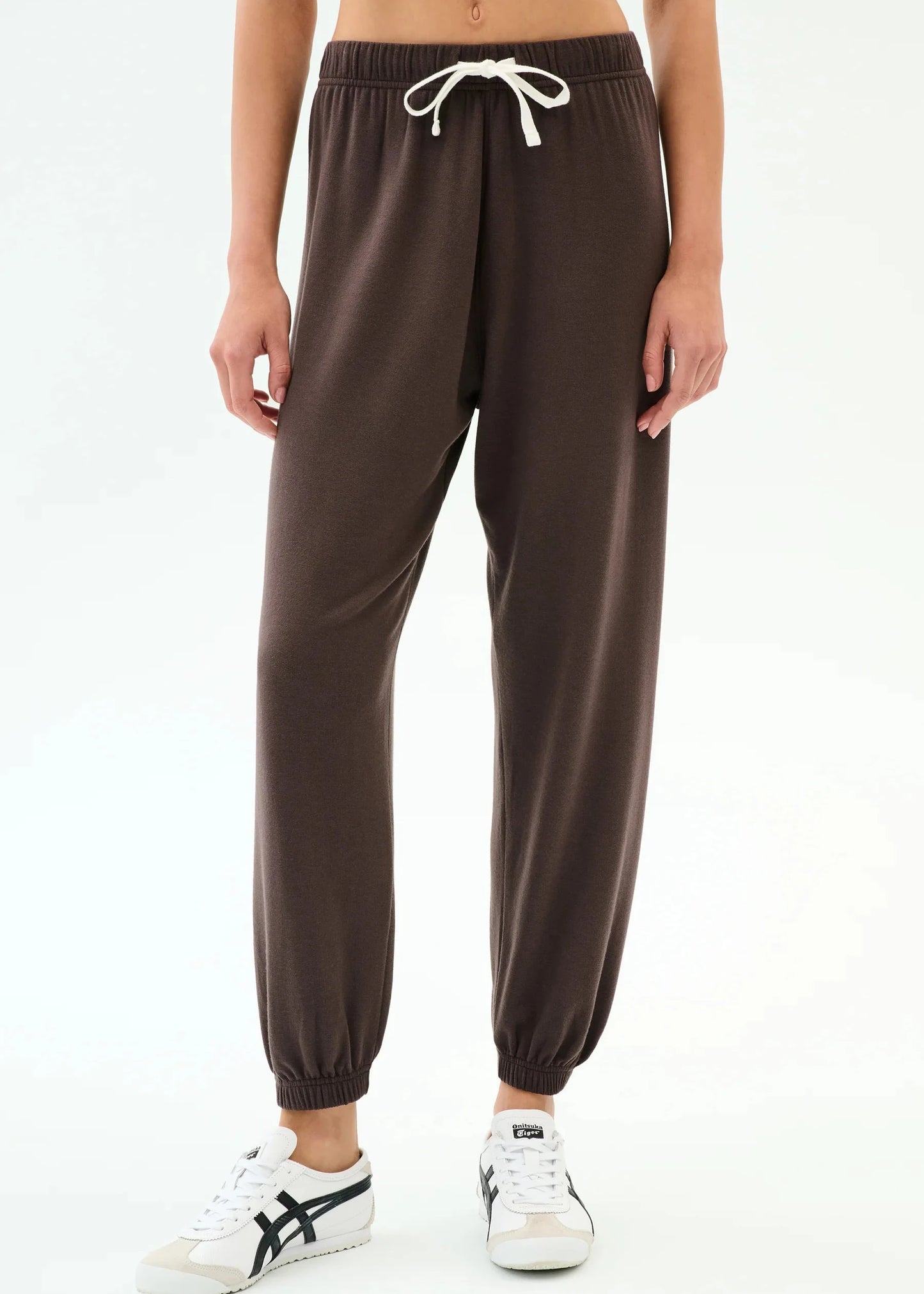 SPLITS59- ANDIE OVERSIZED FLEECE SWEATPANT- CHOCOLATE