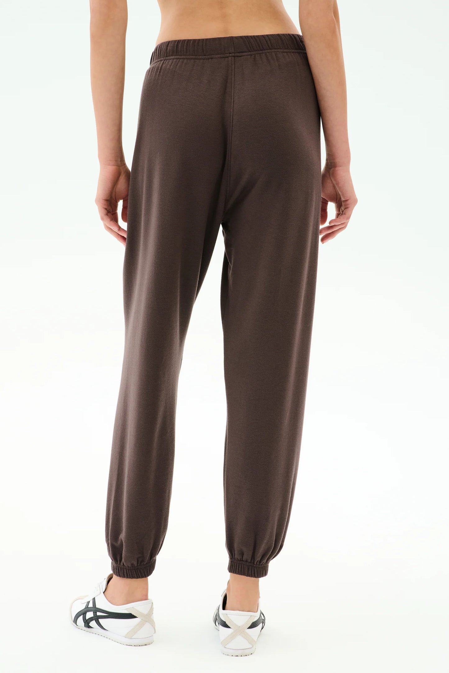 SPLITS59- ANDIE OVERSIZED FLEECE SWEATPANT- CHOCOLATE