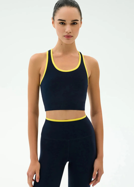 SPLITS59- AMBER AIRWEIGHT BRALETTE- INDIGO/RAY