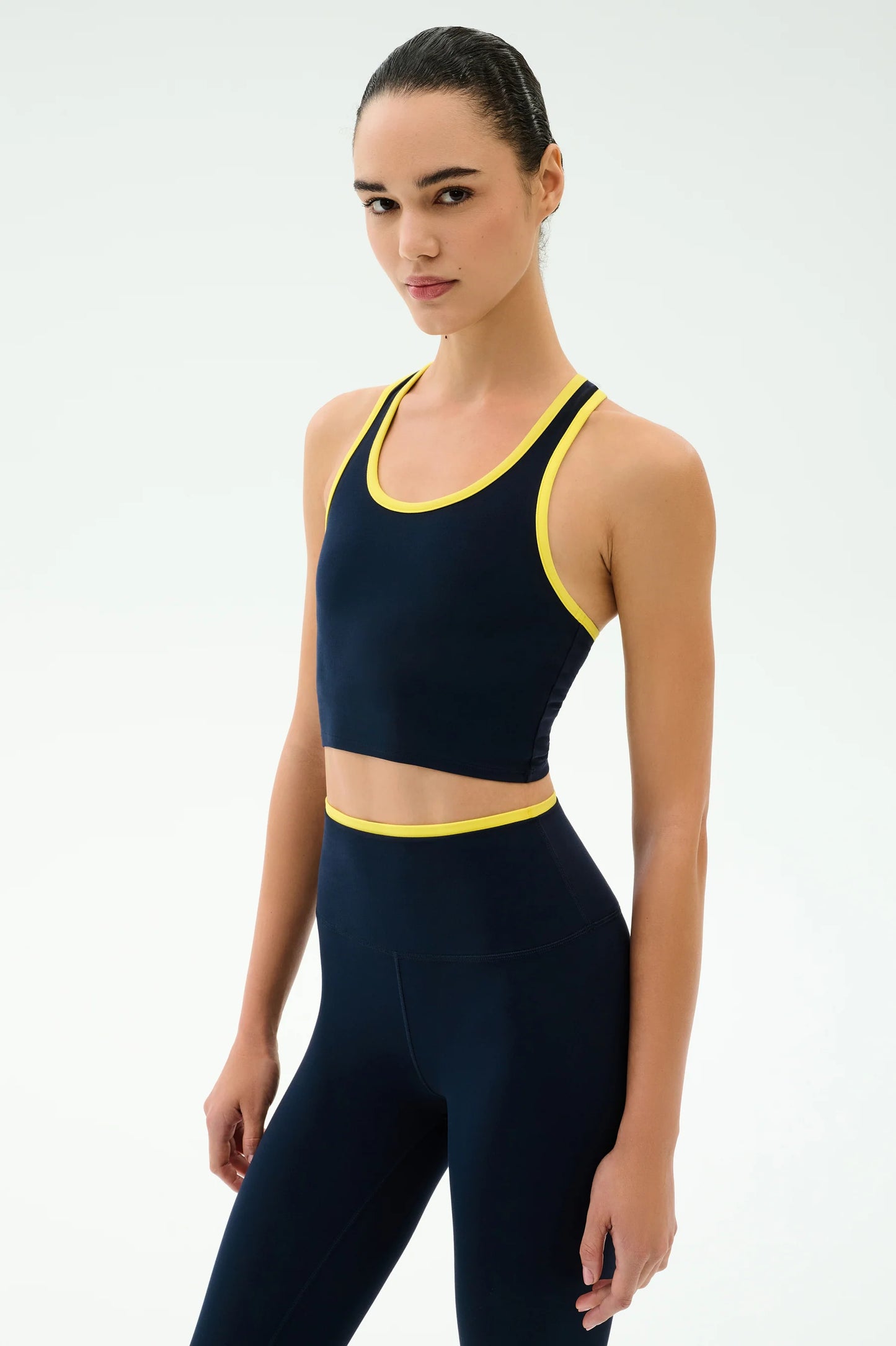 SPLITS59- AMBER AIRWEIGHT BRALETTE- INDIGO/RAY