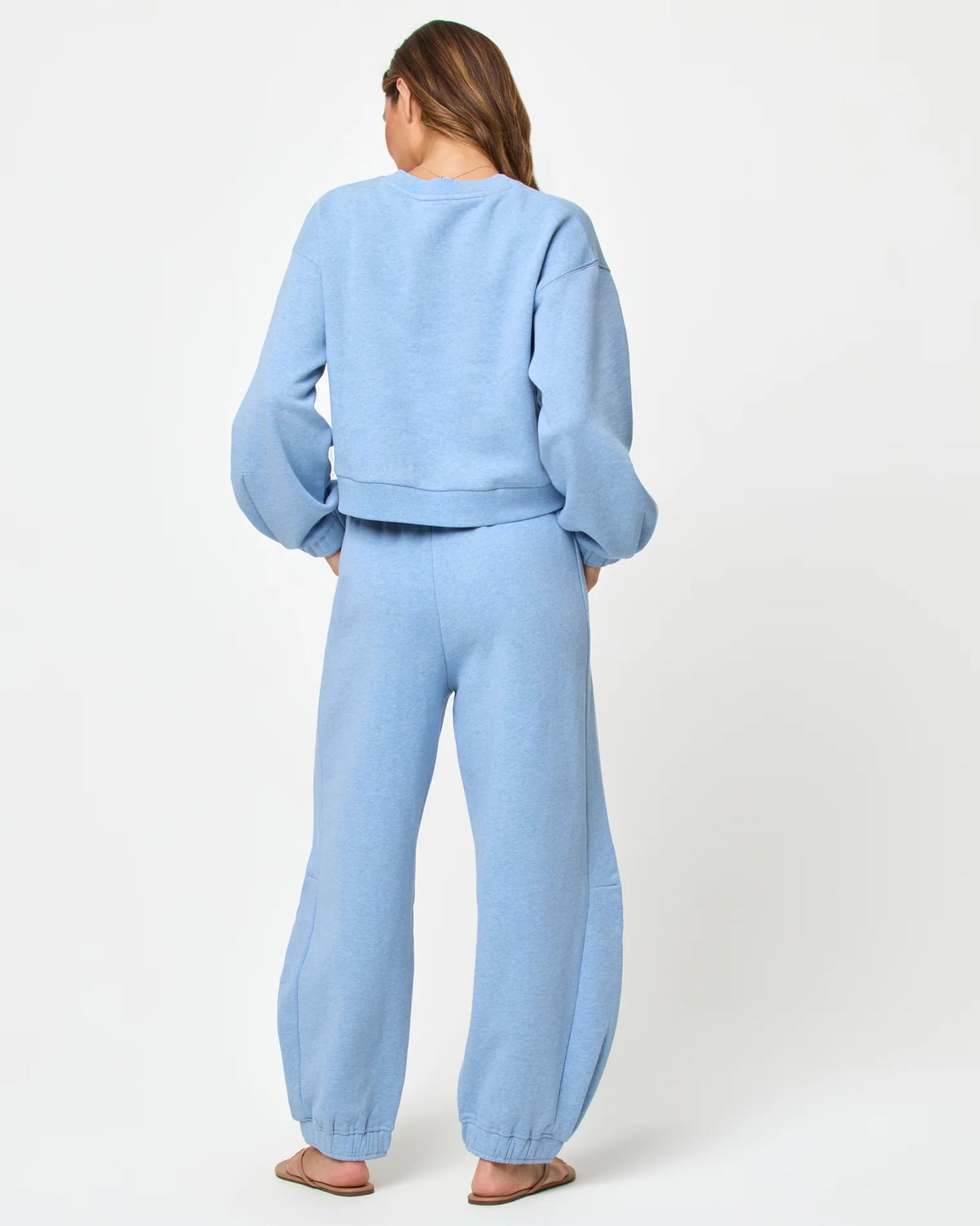 L SPACE- FLEUR SWEATSHIRT CHAMBRAY