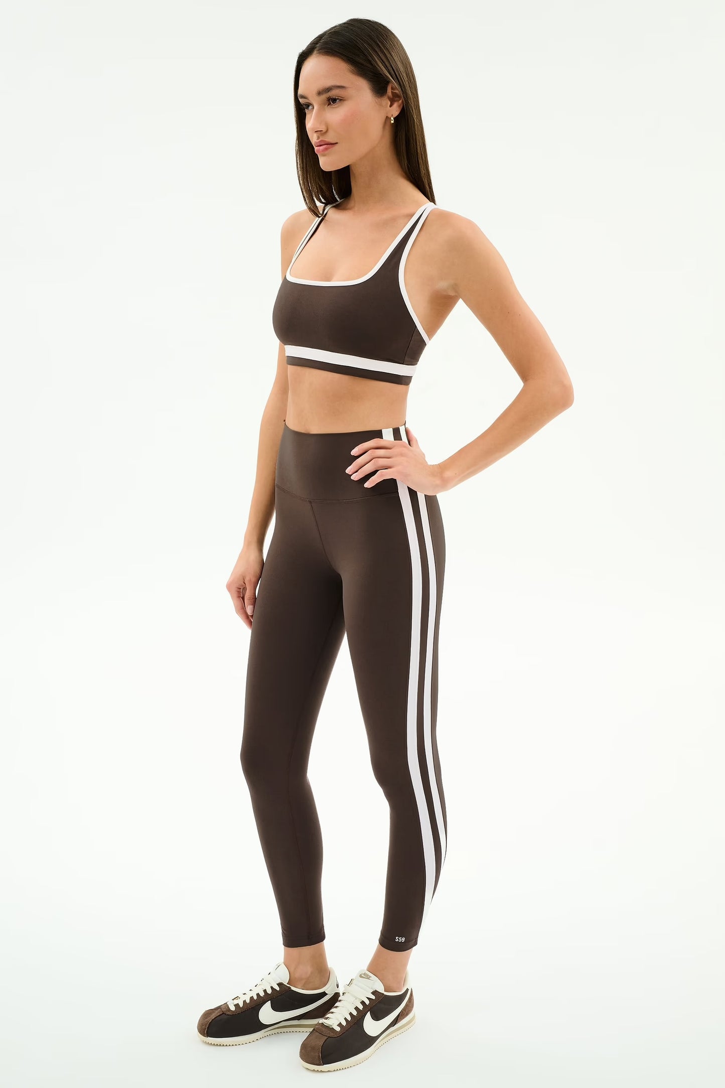 SPLITS59- BIANCA RIGOR 7/8 LEGGING DARK CHOCOLATE