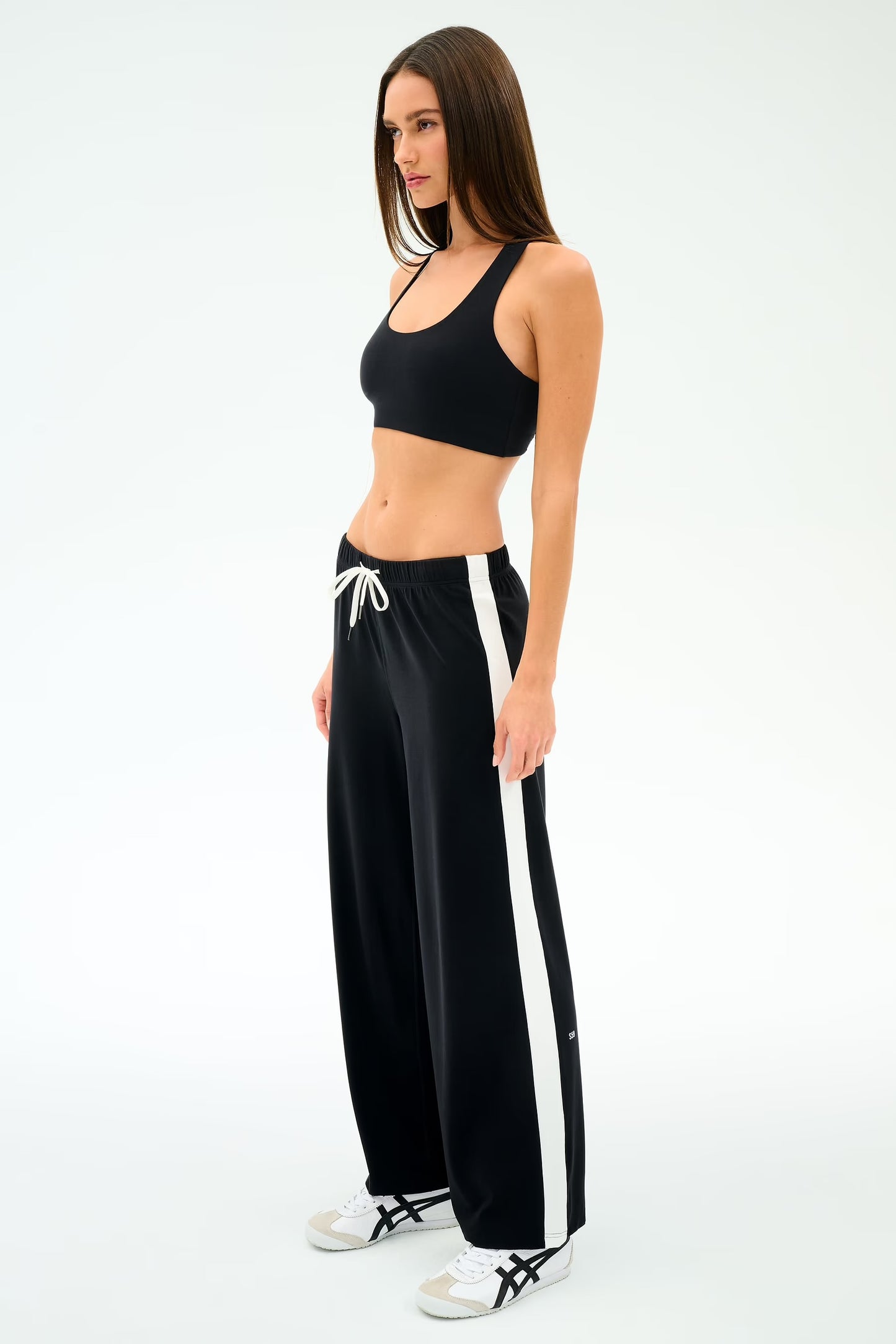 SPLITS59- WILLOW WIDE LEG BLACK/WHITE