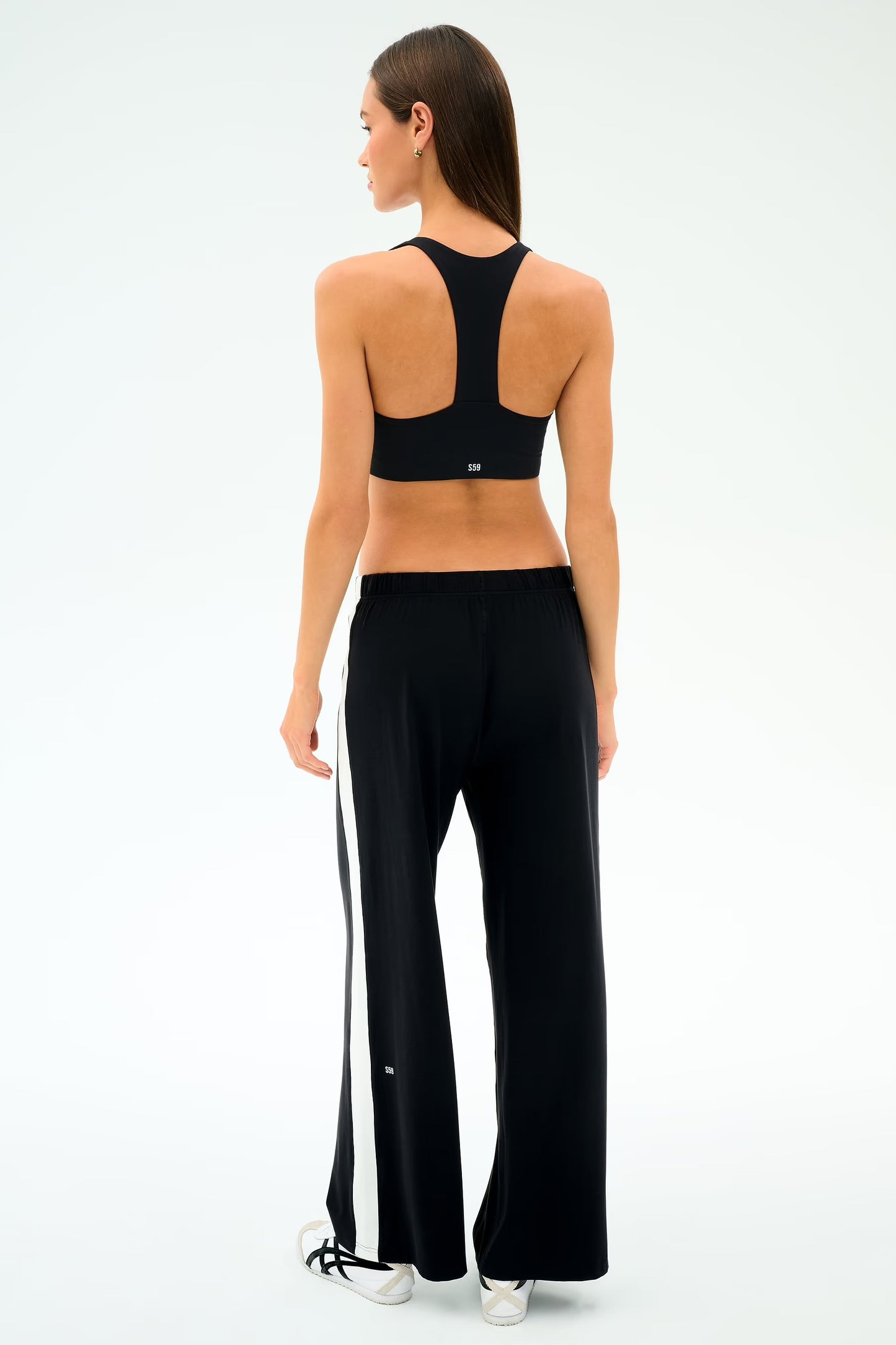 SPLITS59- WILLOW WIDE LEG BLACK/WHITE