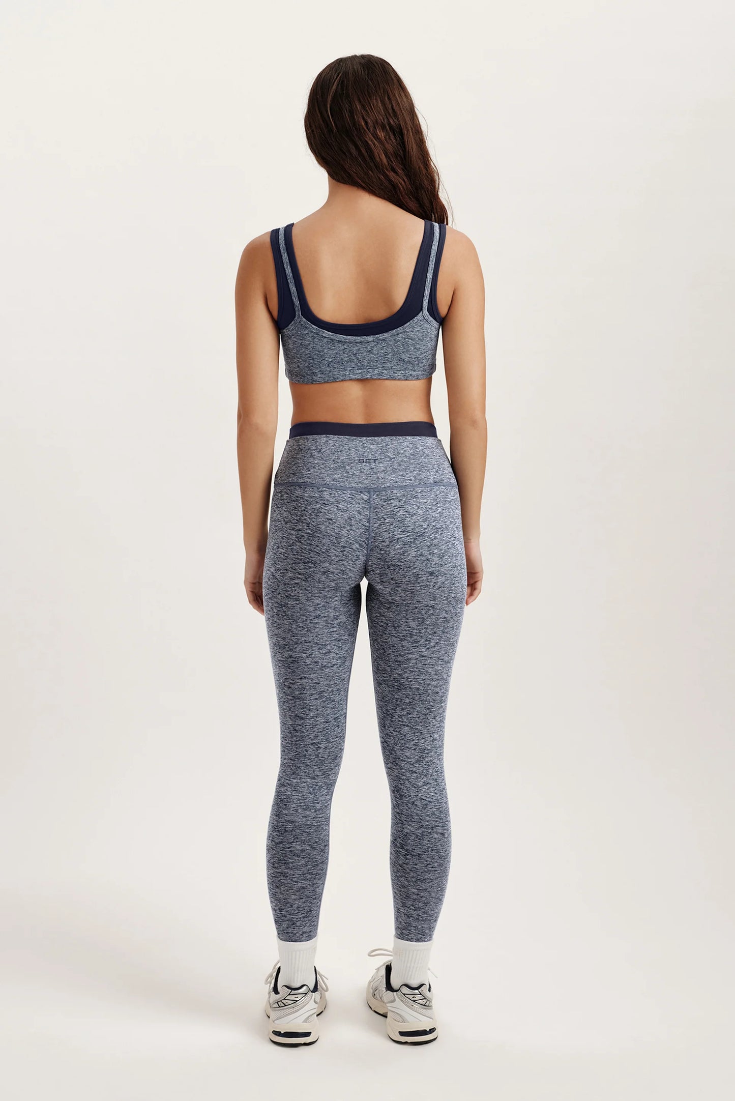 SET ACTIVE- FORMCLOUD CLOUD HIGH RISE LEGGING- PEPPER HEATHER GREY