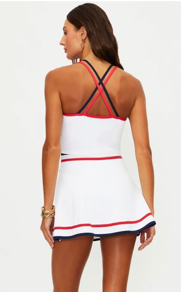 BEACH RIOT- TAMARA SKIRT HERITAGE WHITE