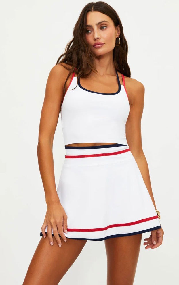 BEACH RIOT- OSLO TOP HERITAGE WHITE