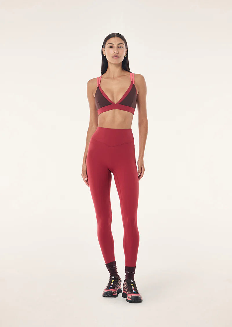 PE NATION- SIGNATURE FULL LENGTH LEGGING CHERRY