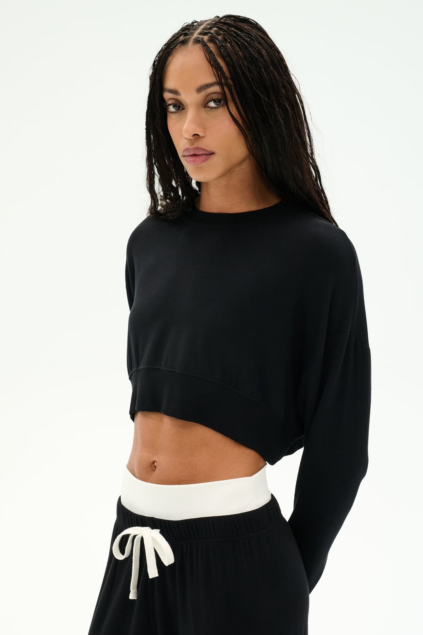 SPLITS59- NOAH CROP SWEATSHIRT