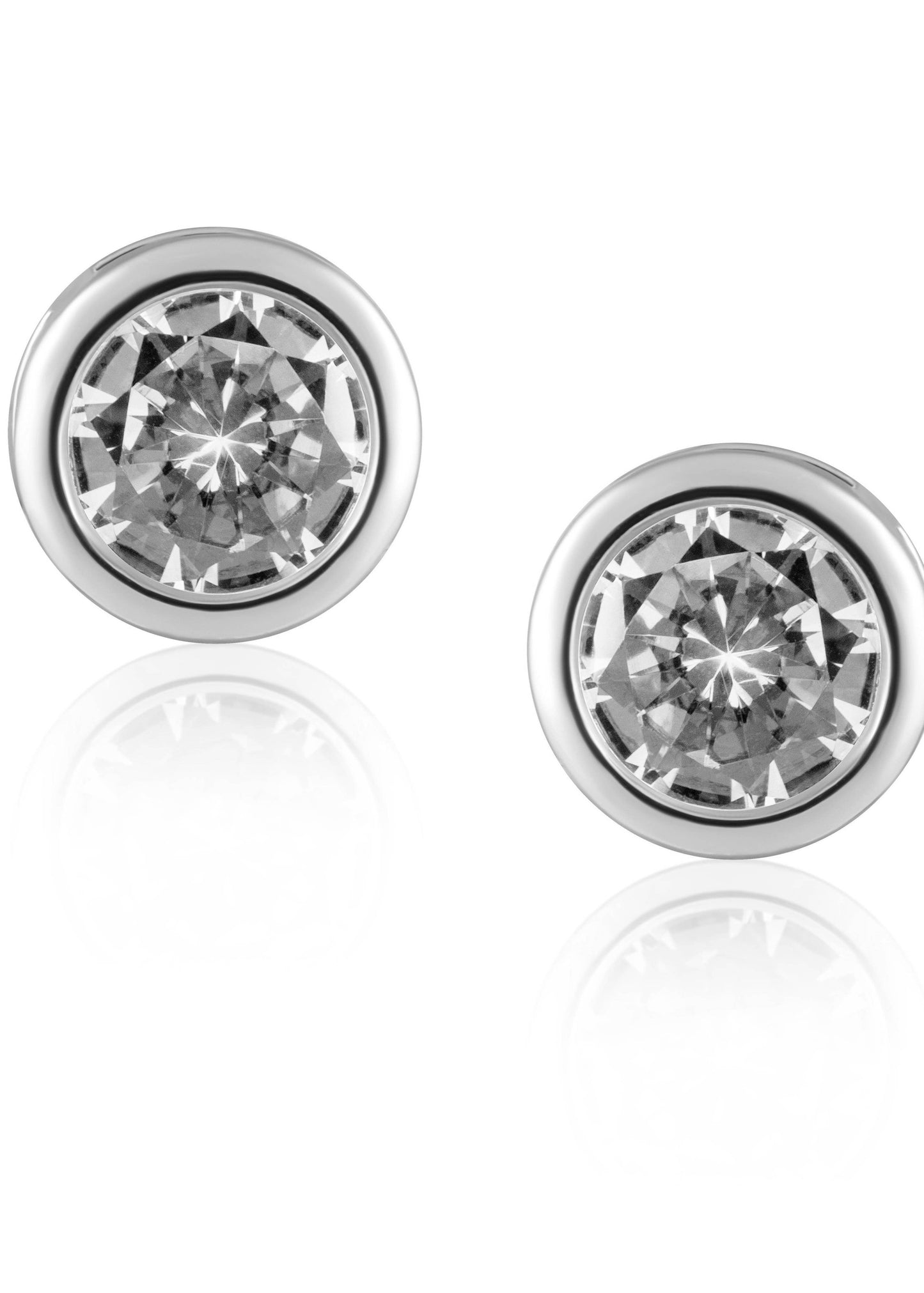 Alaina Bezel Studs