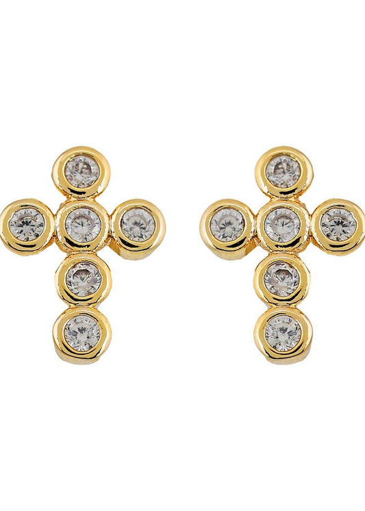 Mimi Mini Cross Earrings